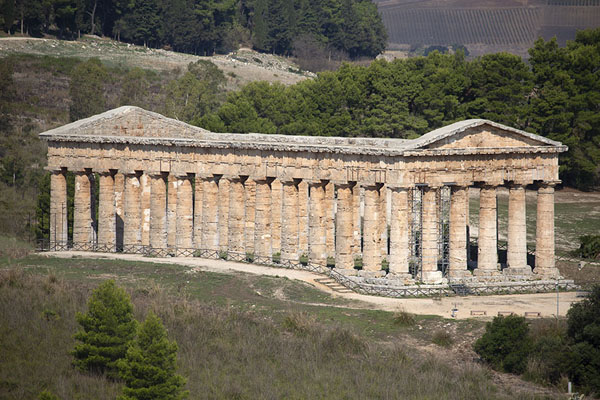 Picture of Segesta (Italy): Distant view of the big temple of Segesta