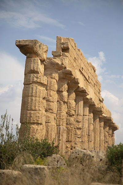 Picture of Selinunte (Italy): Temple C still has a row of standing columns