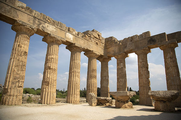 Rows of columns at Temple E, the Temple of Hera | Selinunte | Italia