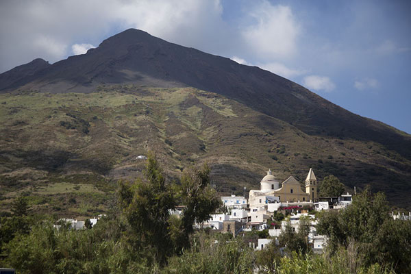 Picture of Stromboli village (Italy): The village of Stromboli is built on the slopes of the famous volcano