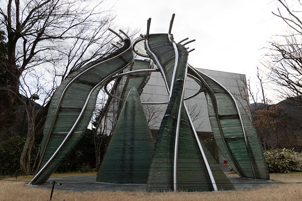 Picture of Glass and steel installation in the Hakone Open-Air MuseumHakone - Japan