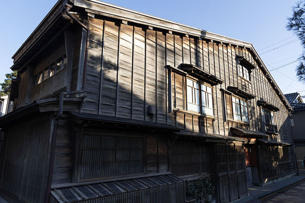 Two-story geisha house made of wood | Higashi Chaya district | Japan