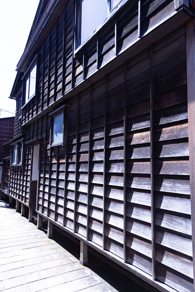 Picture of Side view of a traditional wooden house in the geisha district in Kanazawa