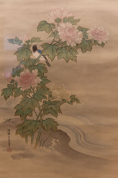 Japanese painting in a small museum in the Nagamachi district in Kanazawa | Nagamachi district | Giappone