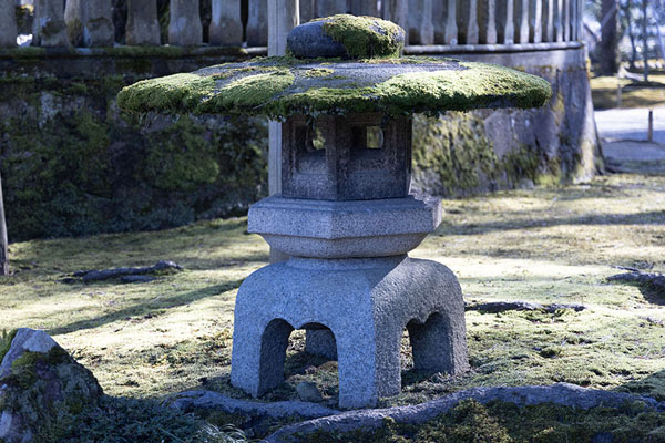 Picture of One of the stone lanterns in Kenrokuen garden - Japan - Asia