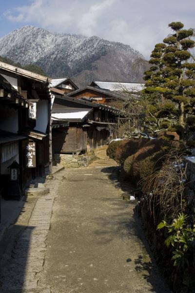 Picture of Tsumago (Japan): One of the old streets with wooden houses in Tsumago