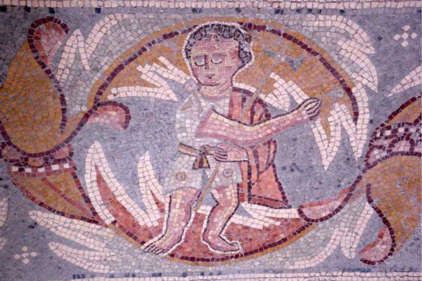 Picture of Madaba Mosaic churches (Jordan): Detail of floor mosaic, Madaba