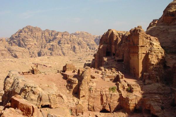 Picture of Petra (Jordan): Tombs hewn out in the rocks, Petra