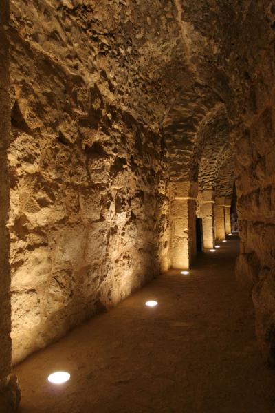 Picture of Qalat ar-Rabad (Jordan): Corridor inside Qalat ar-Rabad or Ajloun Castle