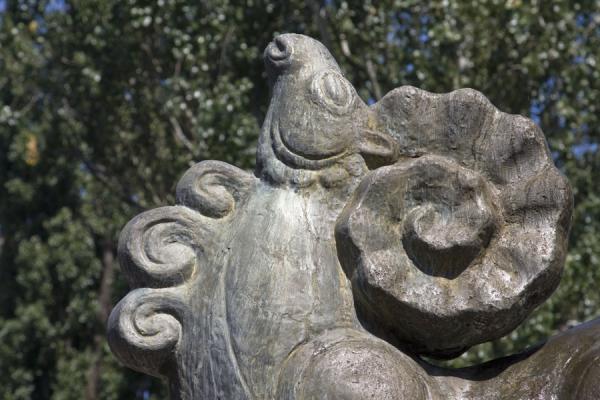 Picture of Zodiac Fountain (Kazakhstan): Statue representing the ram of the Kazakh zodiac calendar