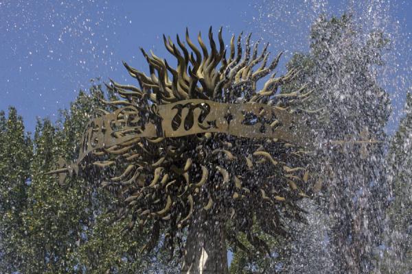 Picture of Zodiac Fountain (Kazakhstan): Top of the Zodiac fountain with the symbols of all signs
