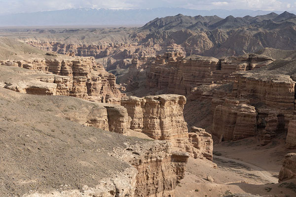 Foto di Overlooking Charyn Canyon from the western sideCanyon di Charyn - Kazachistan