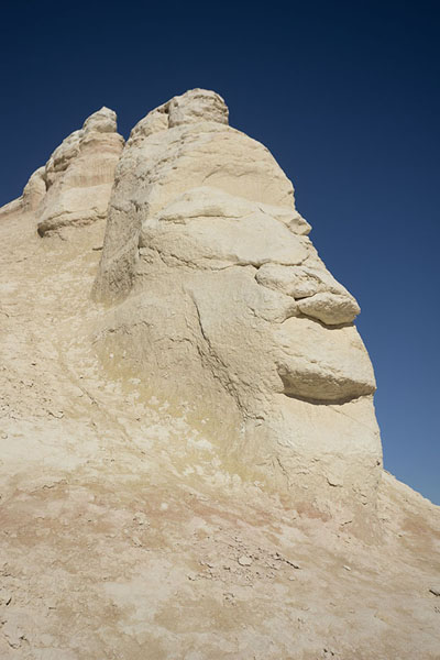 Rock formation resembling a face | Kyzylkup | Kazachistan