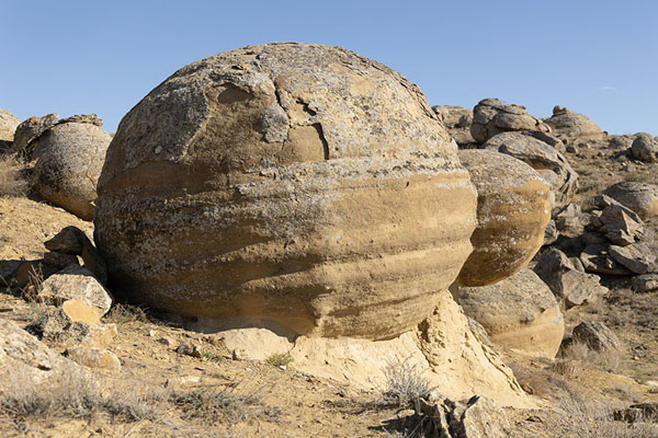 Collection of stone spheres in Torysh Valley | Valle de las bolas | Kazajstán