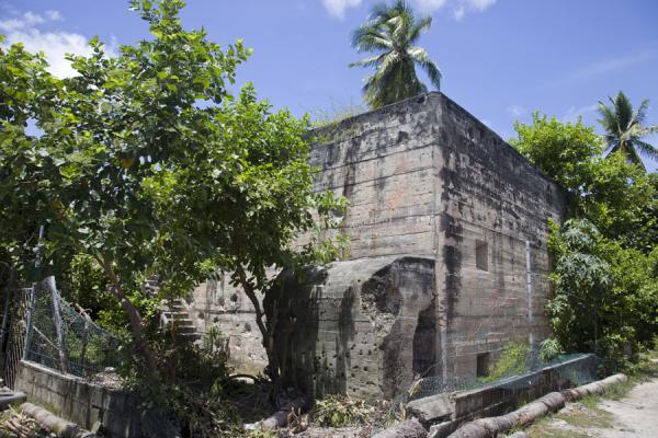Japanese command bunker where 300 bodies were found after the battle | Battle of Tarawa relics | Kiribati