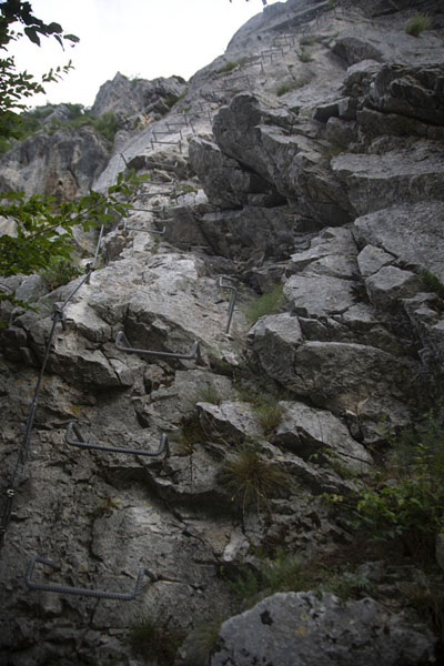Picture of One of the via ferratas in the canyonRugova - Kosovo
