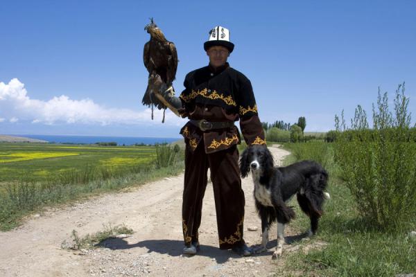 Picture of Talgar, Tumara, and the hunting dogBokonbayevo - Kyrgyzstan
