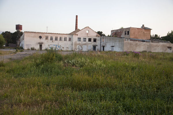 Abandoned factory building in Kolka town | Slītere National Park | Letland