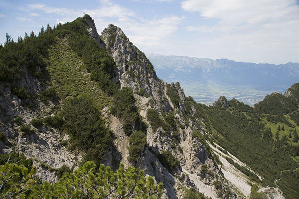 Picture of View of Alpspitz with Switzerland in the backgroundFürstensteig - Liechtenstein
