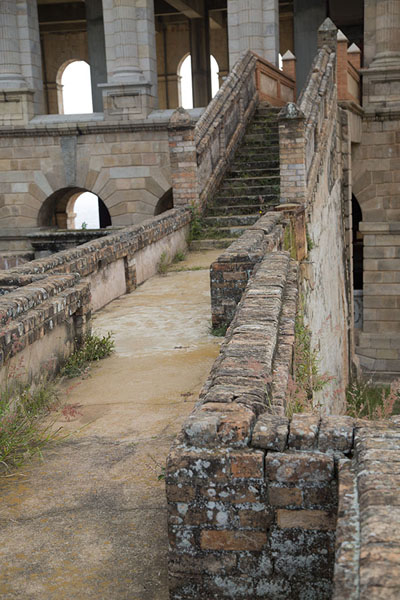 Picture of Rova Palace (Madagascar): Side entrance with stairs of the main palace