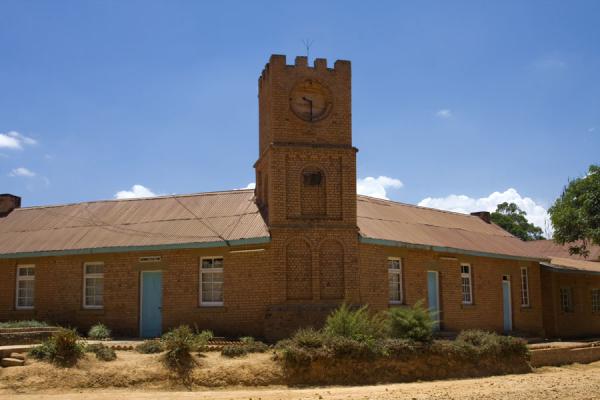 Foto di Building with Clock Tower in Livingstonia - Malawi - Africa
