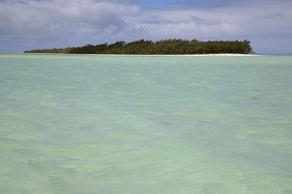 Picture of Ile aux Cocos appearing from the turquoise waters west of Rodrigues island - Mauritius - Africa