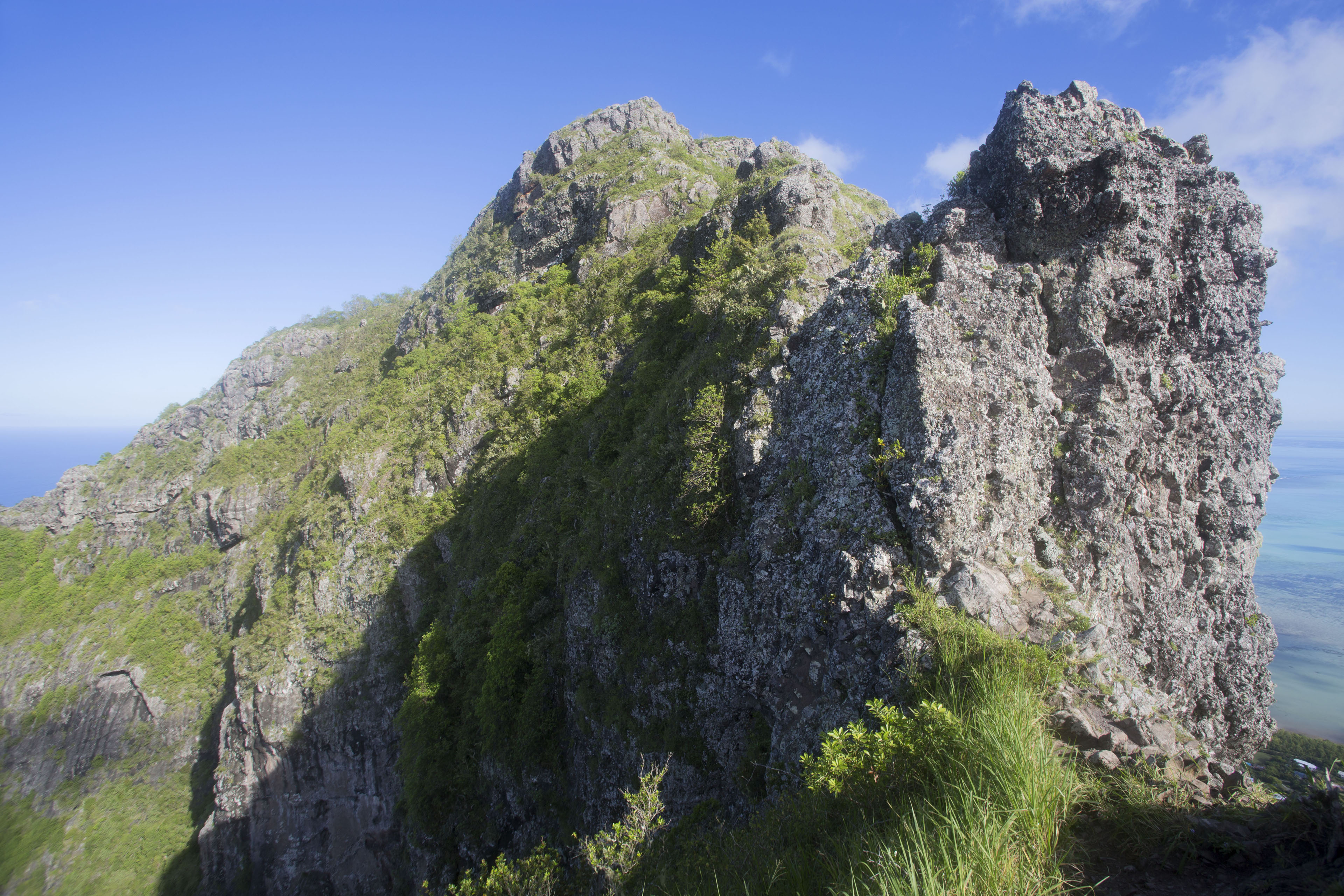 View towards the summit of Le Morne Brabant | Le Morne Brabant | Maurizio