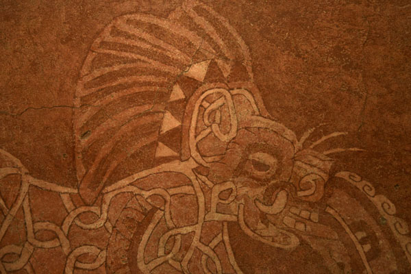 Photo de le Mexique (Animal painted on a wall on display in the Museum of Teotihuacan Murals)