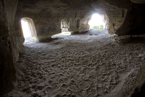 One of the caverns of Bosie monastery | Monastère de Bosie | Moldavie