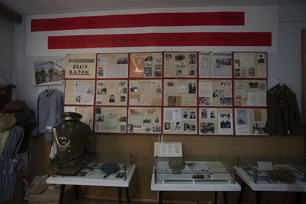 Documents relating to the Afghanistan war in the history museum of Gagauzia | Geschiedenis Museum van Gagauzia | Moldavië