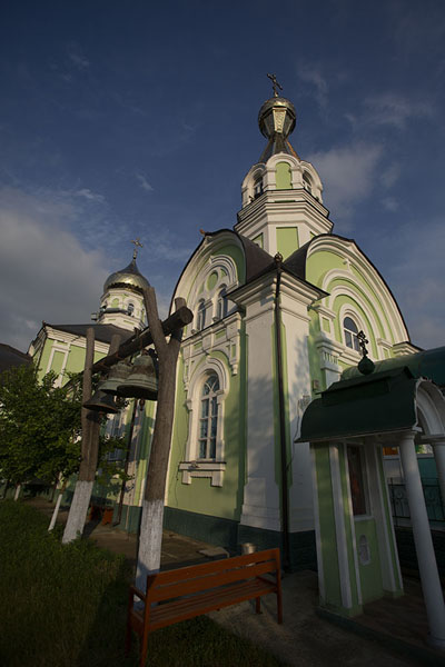 Looking up the church of Congaz | Congaz | Moldova