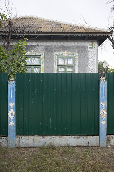 Picture of Congaz (Moldova): Traditional house hidden behind a fence in Congaz