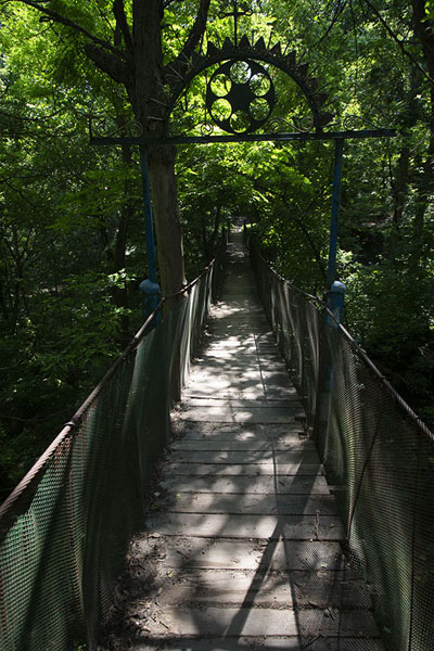 Picture of Wooden bridge in the valley behind Saharna MonasterySaharna - Moldova