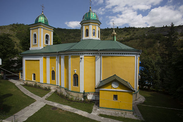 Picture of Church at Saharna Monastery seen from aboveSaharna - Moldova