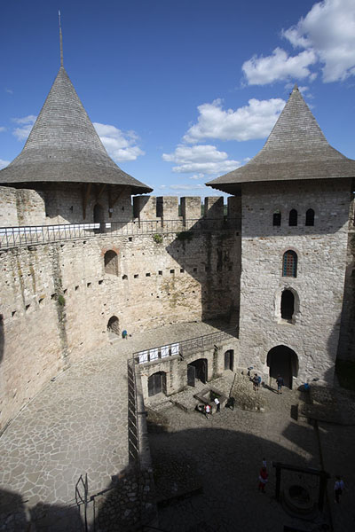 Picture of Two of the bastions of Soroca fortress seen from the insideSoroca - Moldova