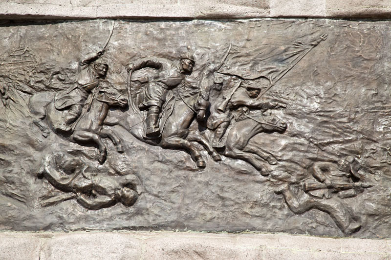 Picture of Detail of the the pedestal on which the statue of Damdin SükhbaatarUlaanbaatar - Mongolia