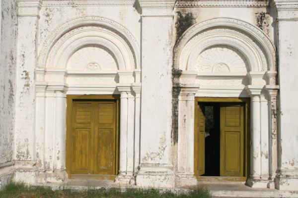 Picture of Mandalay (Myanmar): Royal Palace of Mandalay: two doors in the palace compound