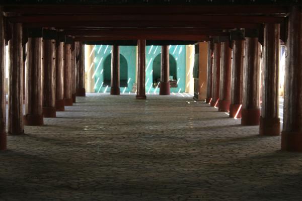 Picture of Mandalay (Myanmar): Teak Monastery, Mandalay: view under the main building