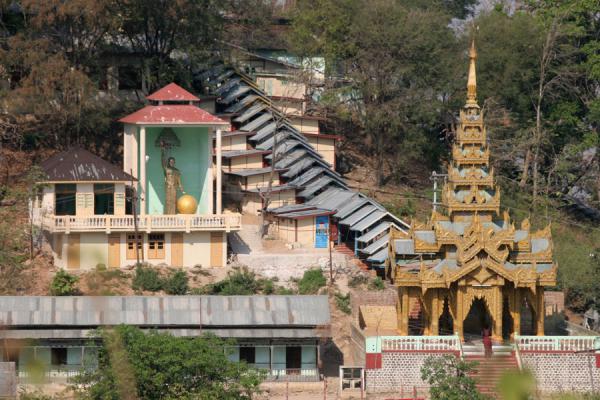 Picture of Mount Popa (Myanmar): Walkway leading up to Mount Popa