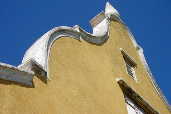 Picture of Curacao Architecture (Netherlands Antilles): Detail of old Dutch house in Curacao