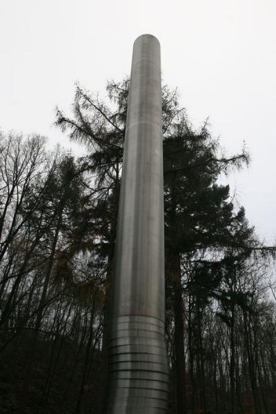 Picture of Kröller Müller Sculpture Garden (Netherlands): Metal tube in the sculpture garden