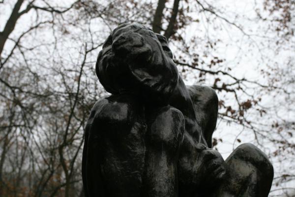 Head of sculpture by Rodin in the sculpture garden | Kröller Müller Sculpture Garden | Netherlands
