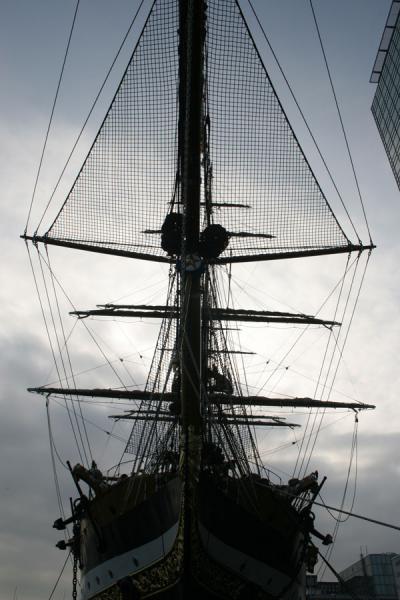 Picture of Sail Amsterdam (Netherlands): Amerigo Vespucci: contours of this Italian ship at Sail Amsterdam