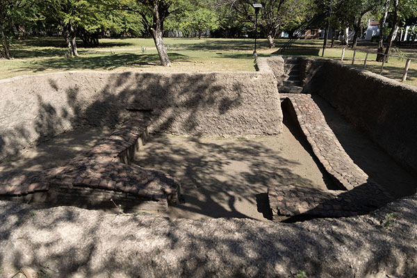 Picture of Excavations show the original walls of a building of León Viejo - Nicaragua - Americas