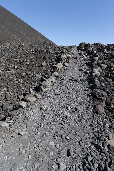 Photo de Trail to the summit of Cerro Negro - le Nicaragua - Amérique