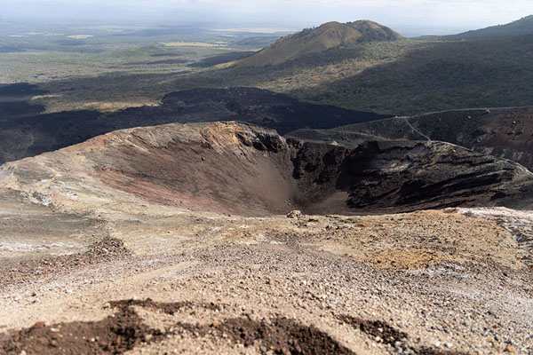 Foto van One of the craters on the slopes of Cerro NegroCerro Negro - Nicaragua