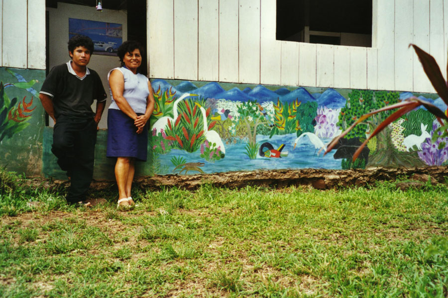 Wall painting in Solentiname style | Solentiname Island | Nicaragua