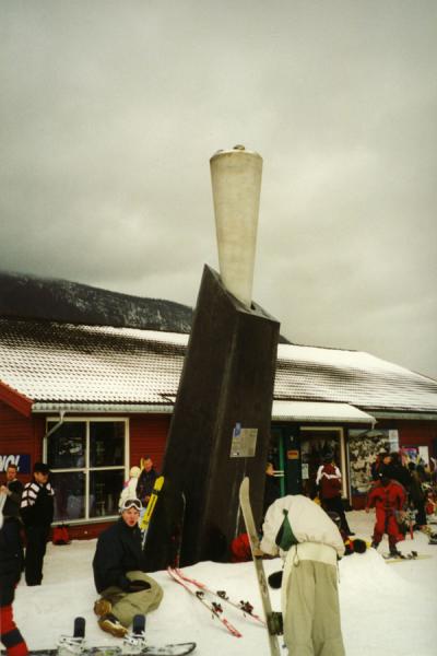 Picture of The Olympic flame was here in 1994Hafjell Skiing - Norway