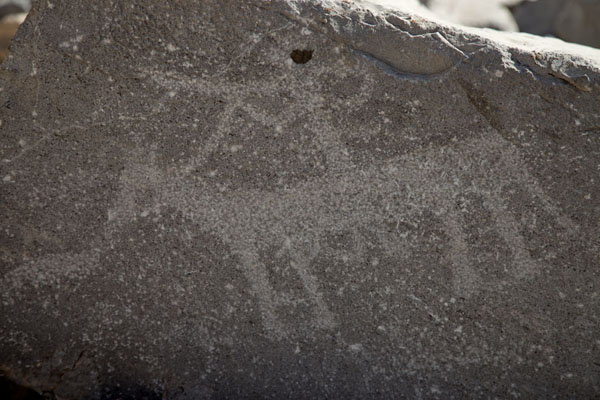 Photo de Petroglyphs can be found in the tiny village of TawlMusandam Peninsula - Oman