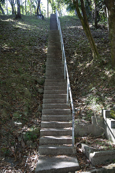 Picture of Cerro Ancón (Panama): Stairs leading to the highest point of Ancon Hill